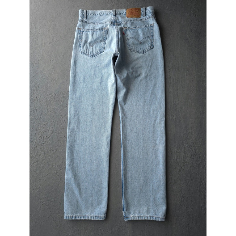 Vintage 90s Levi's Light Blue Jeans 32x30.5 Made in USA 505 Straight Leg